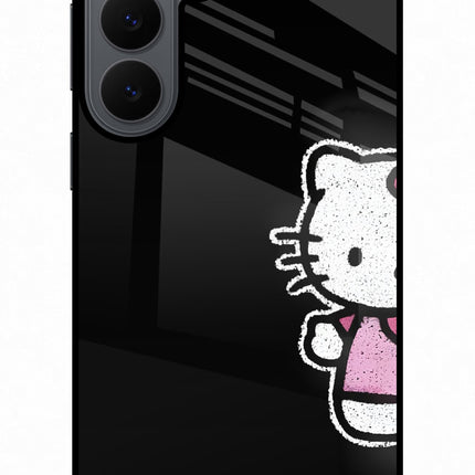 Kitty Charm Samsung S26 Plus Glass Case Back Cover by Casekaro