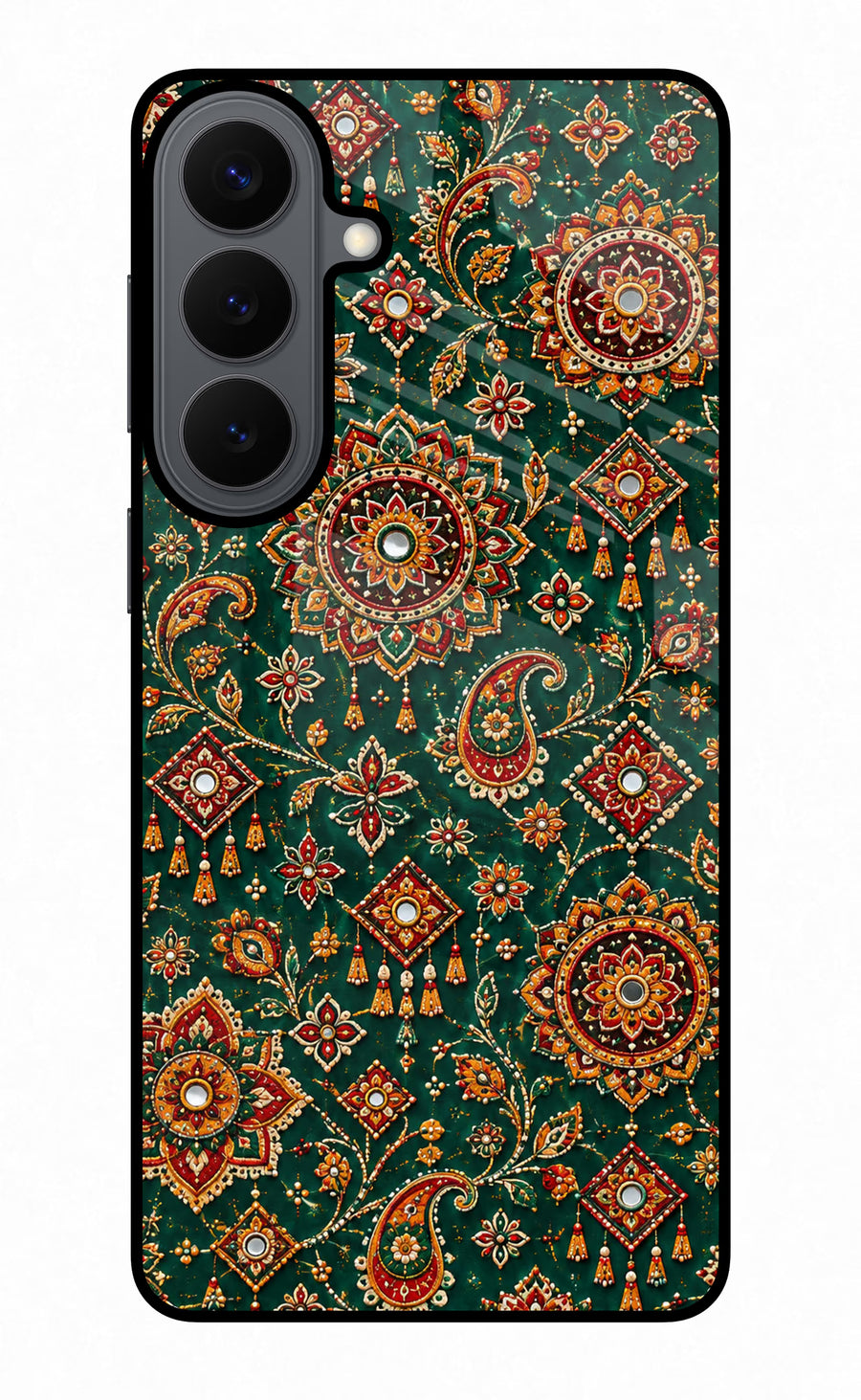 Green Pataka Samsung S26 Plus Back Cover, Glass case