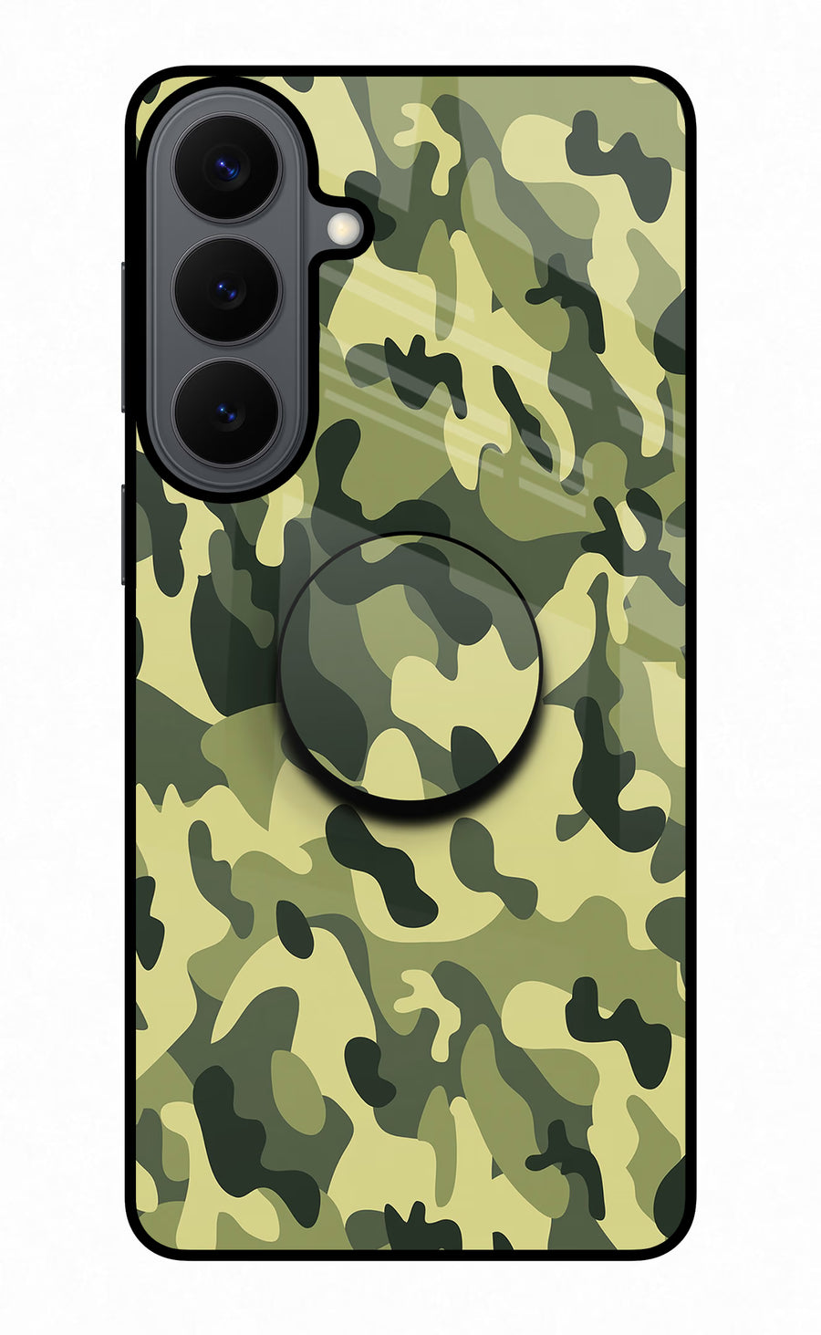 Camouflage Samsung S26 Plus Pop Case, Glass case