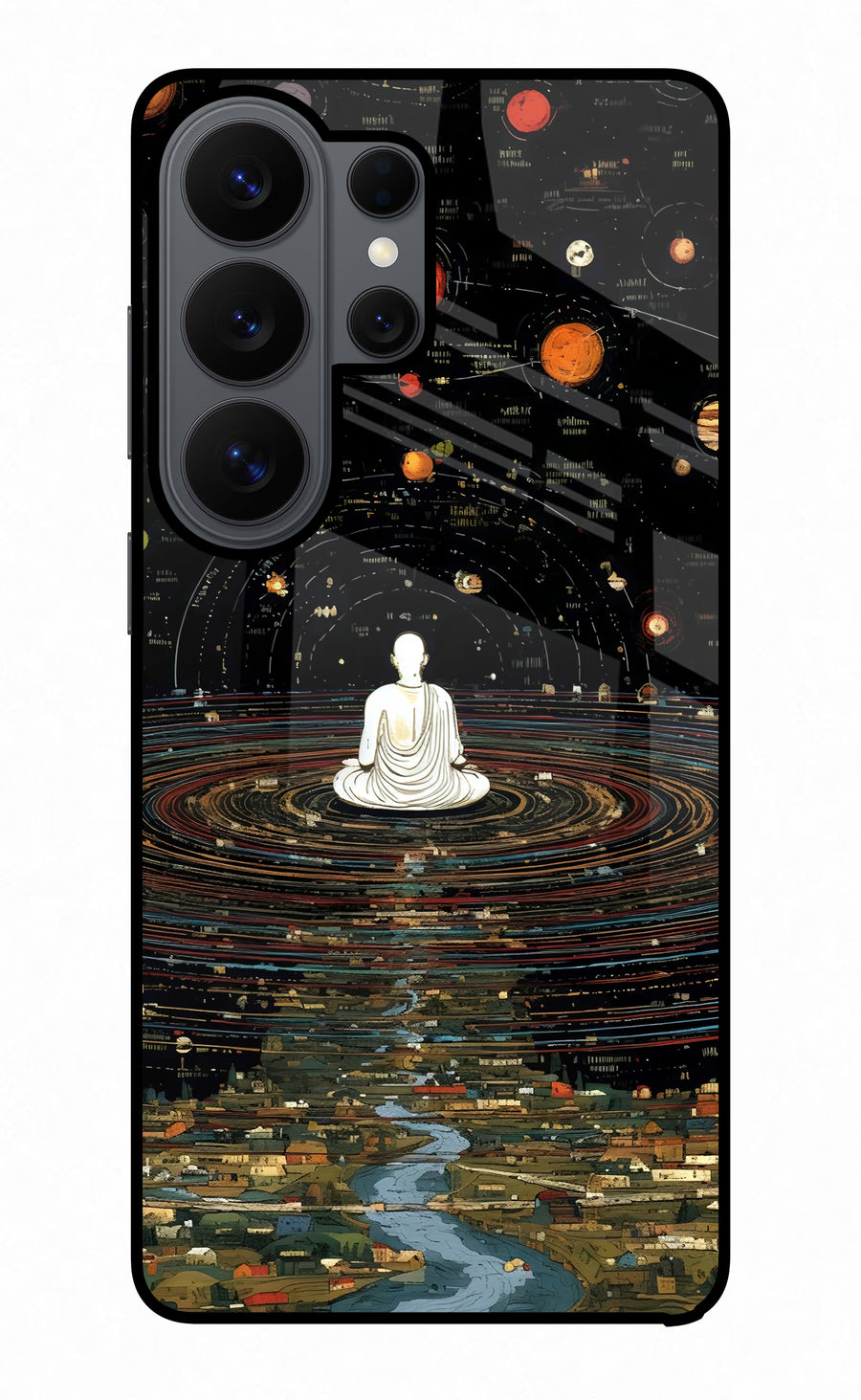 Space Monk Samsung S26 Ultra Back Cover, Glass case