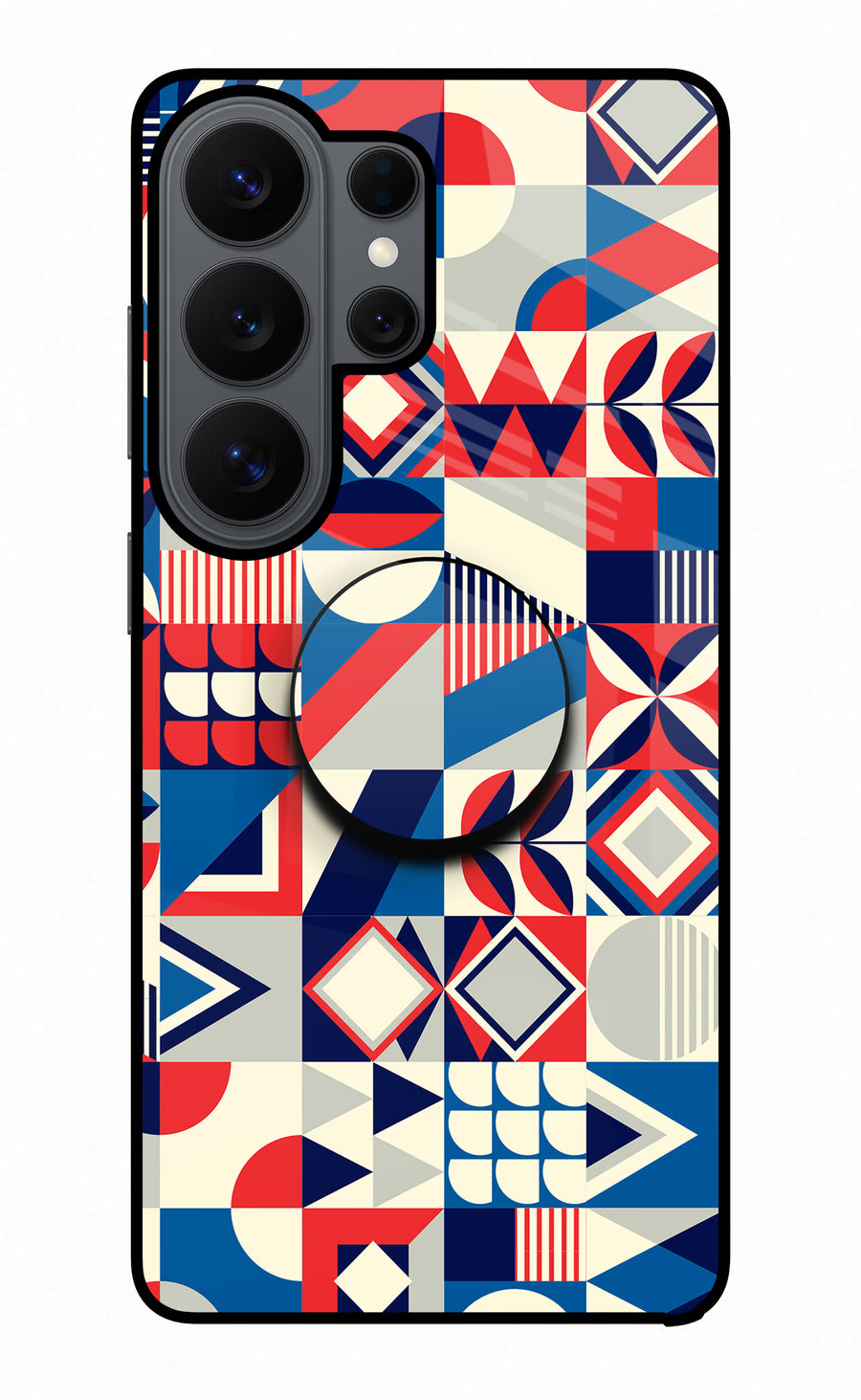 Colorful Pattern Samsung S26 Ultra Pop Case, Glass case
