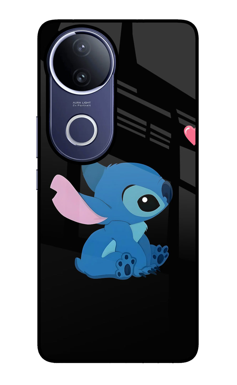 Stitch Crush Vivo V50e 5G Back Cover, Glass case