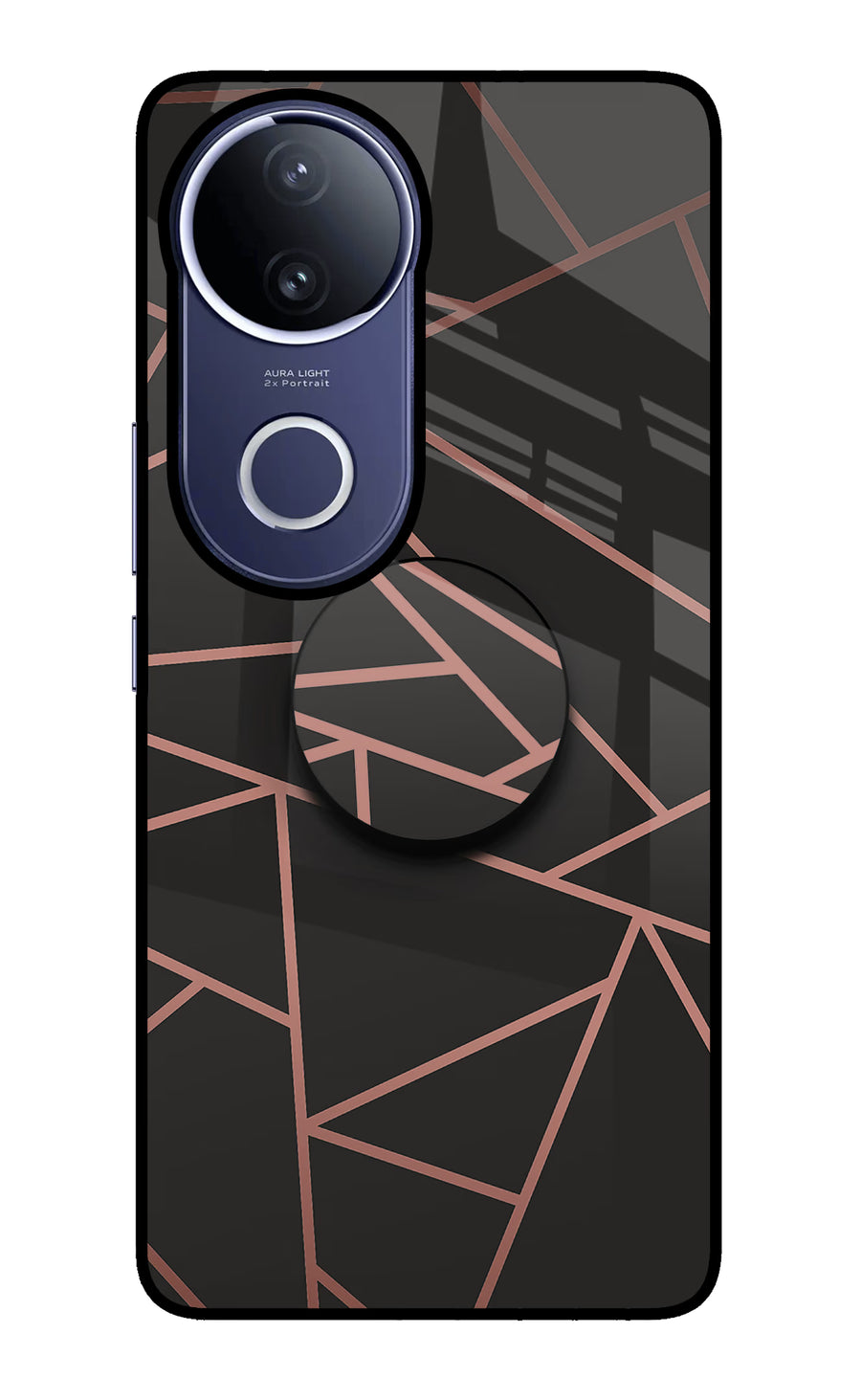 Geometric Pattern Vivo V50e 5G Pop Case, Glass case