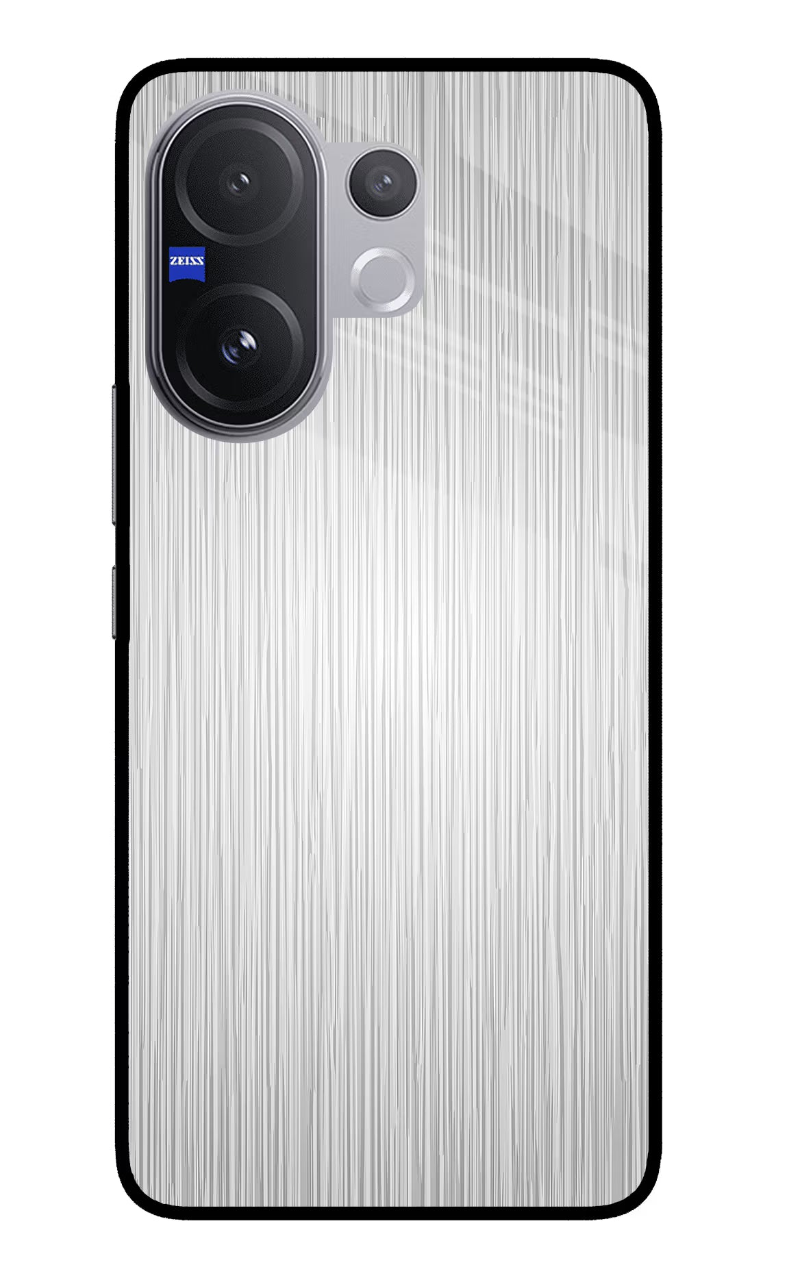 Wooden Grey Texture Vivo V60 5G Glass Case Back Cover by Casekaro