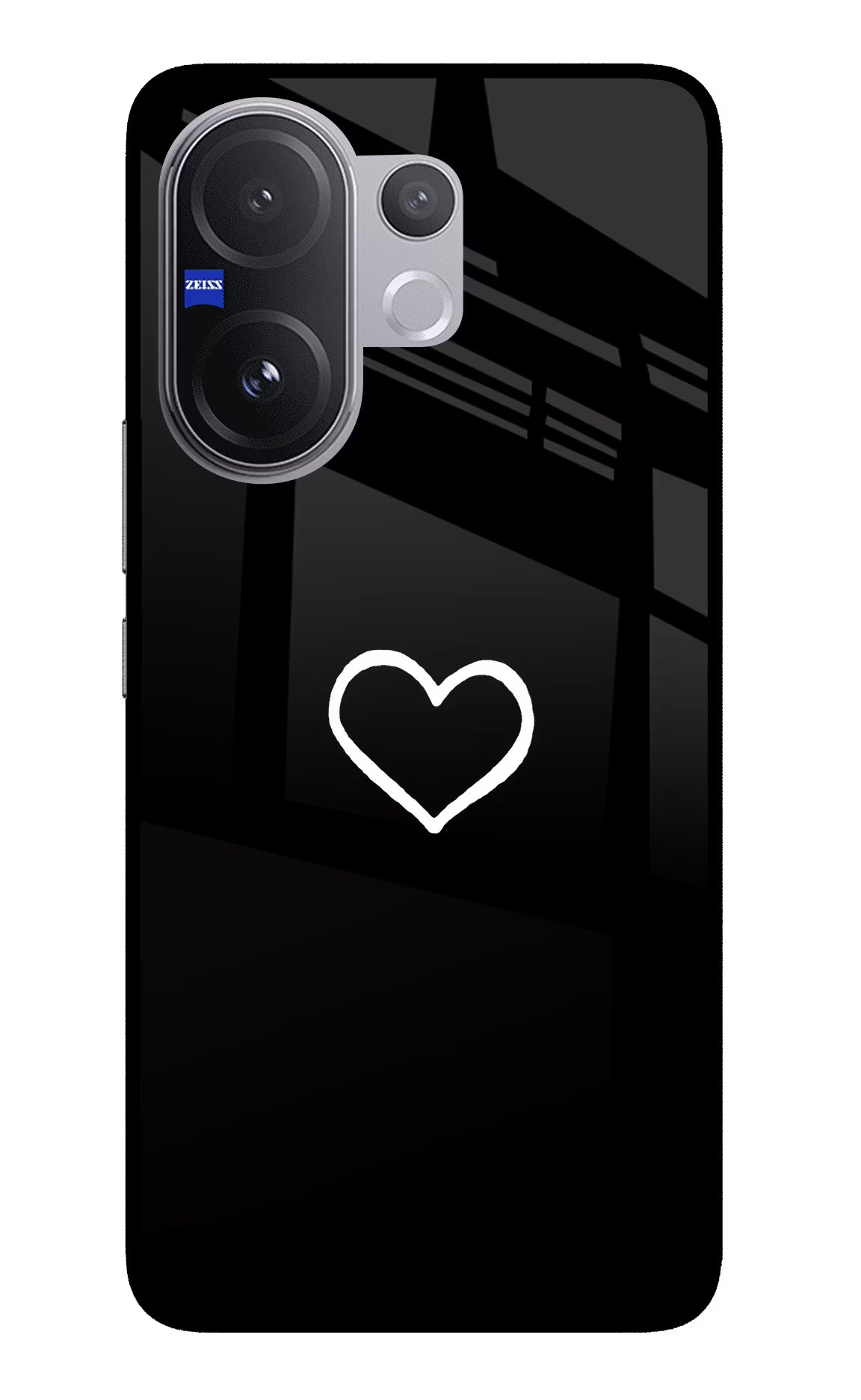 Heart Vivo V60 5G Glass Case Back Cover by Casekaro