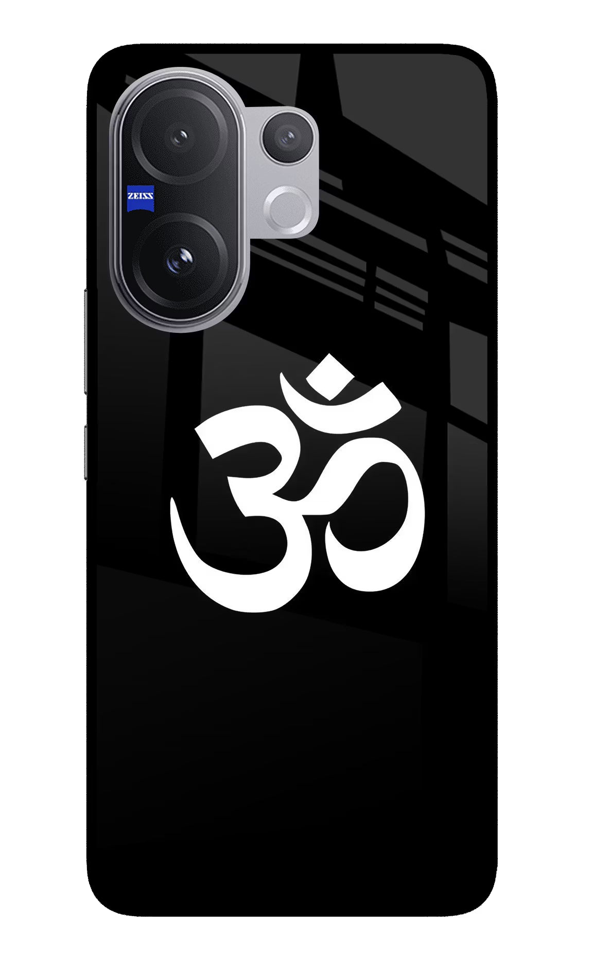 Om Vivo V60 5G Glass Case Back Cover by Casekaro