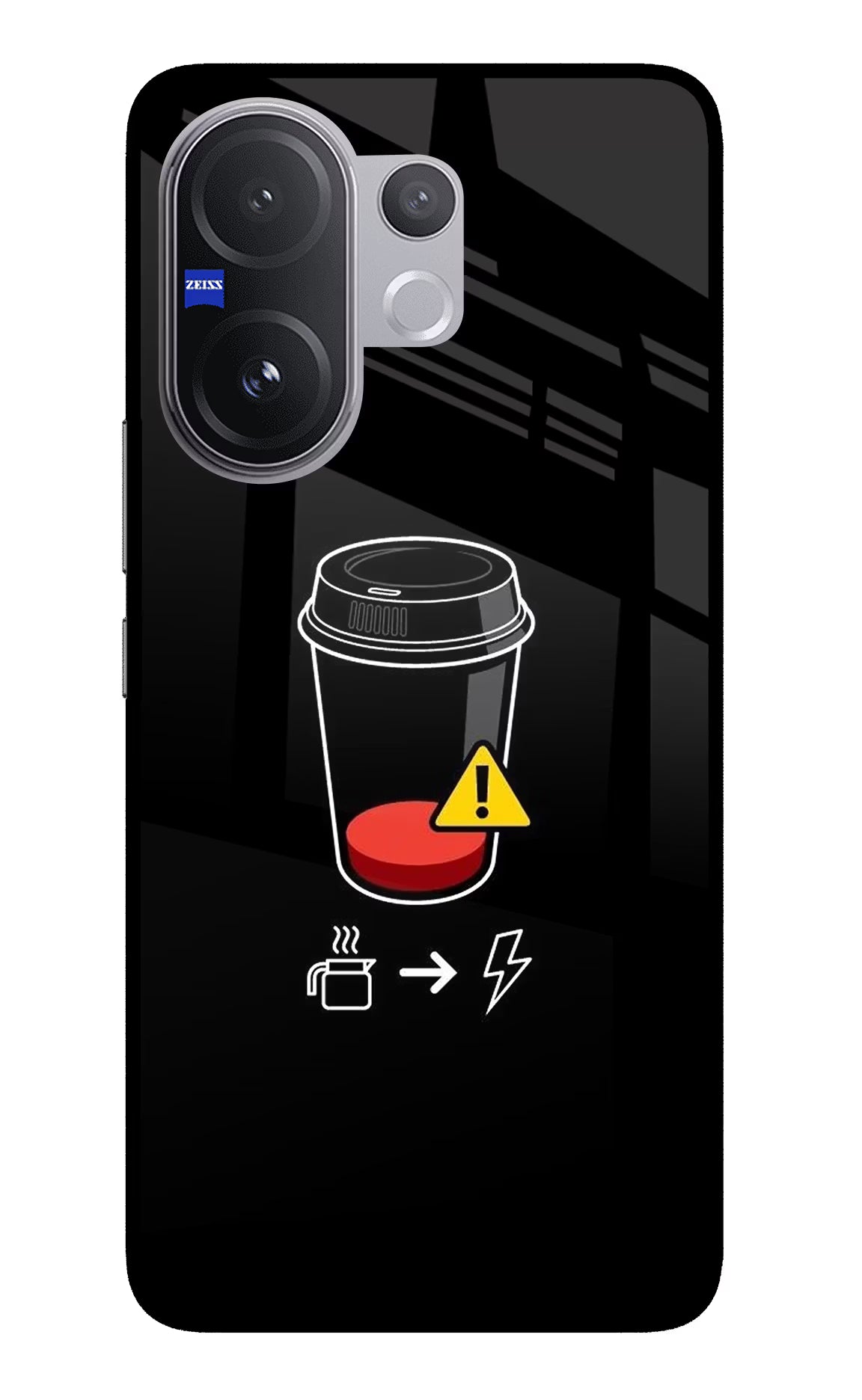 Coffee Vivo V60 5G Glass Case Back Cover by Casekaro