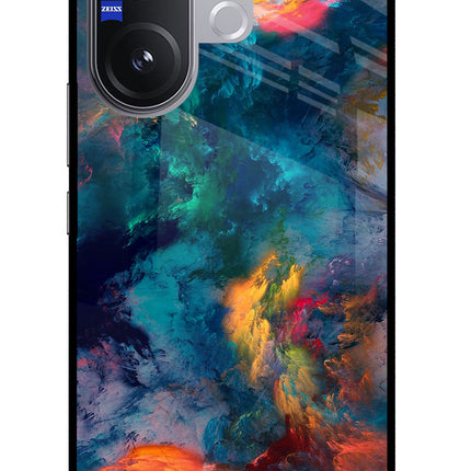 Artwork Paint Vivo V60 5G Glass Case Back Cover by Casekaro