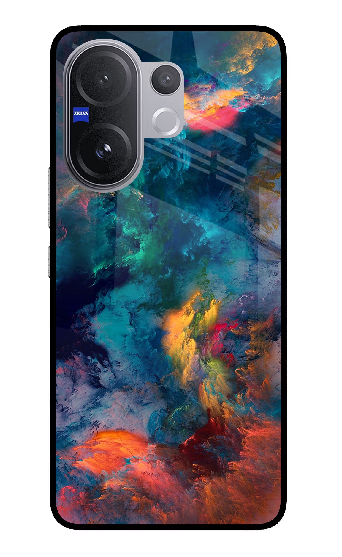 Artwork Paint Vivo V60 5G Glass Case Back Cover by Casekaro