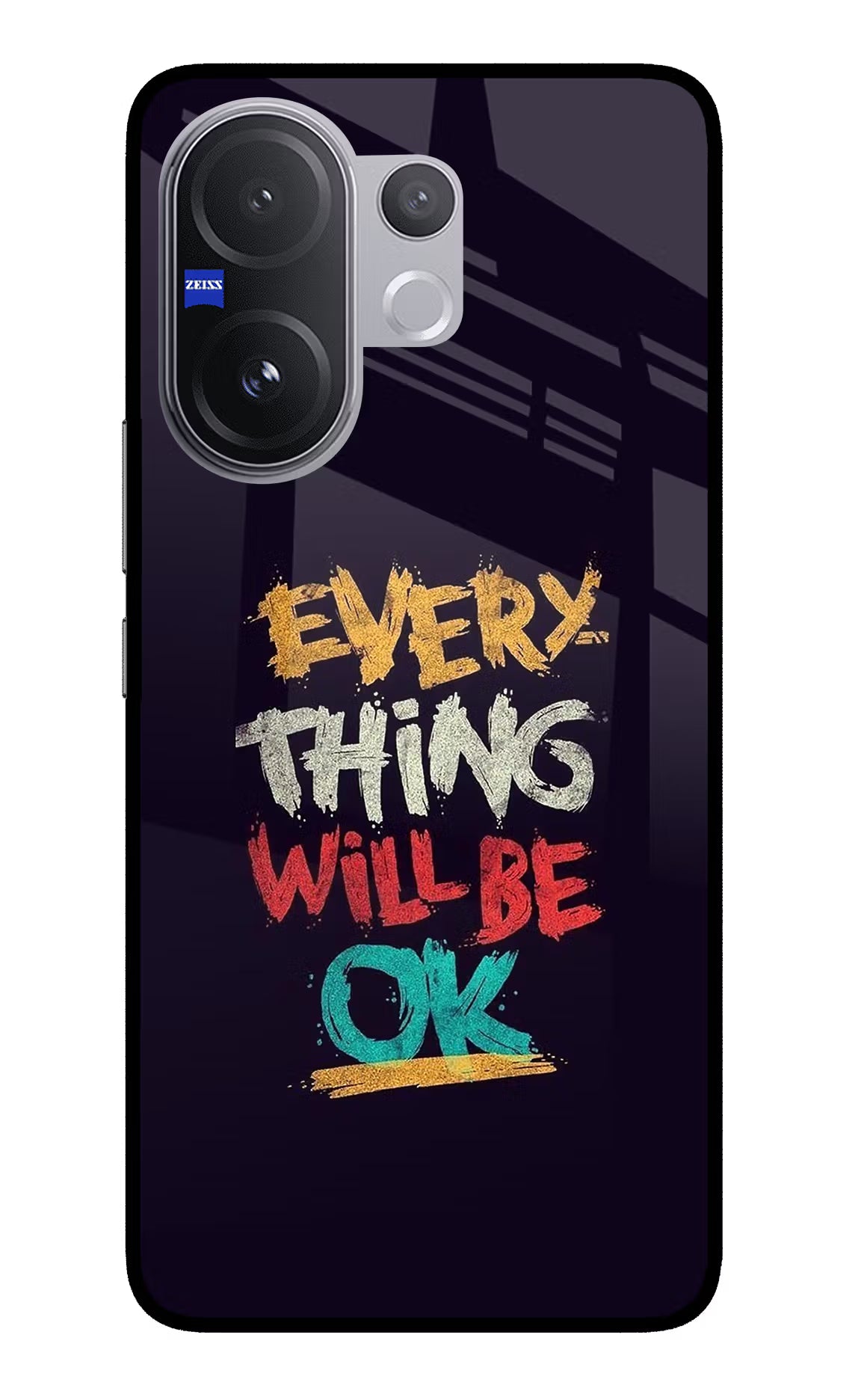Everything Will Be Ok Vivo V60 5G Glass Case