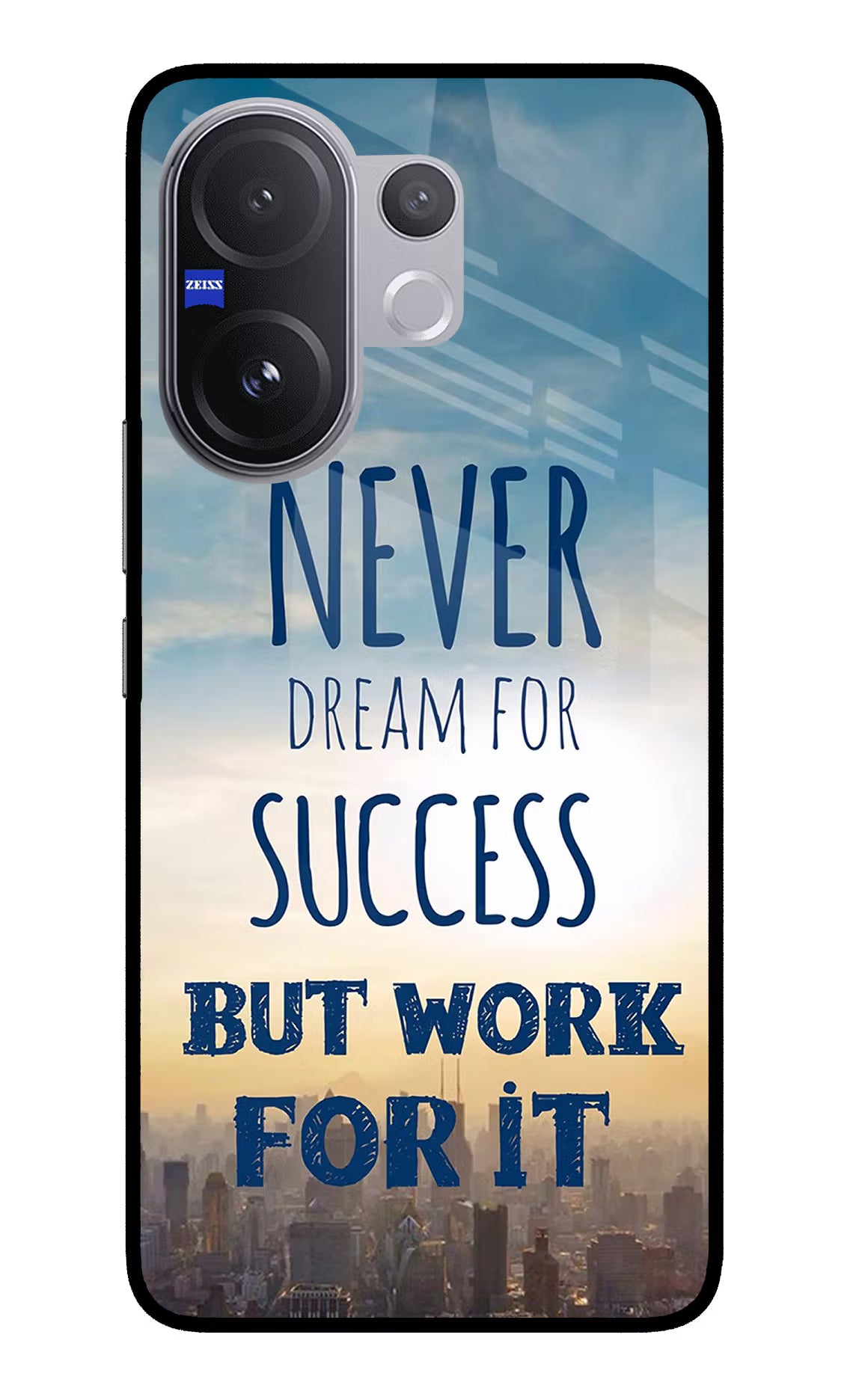 Never Dream For Success But Work For It Vivo V60 5G Glass Case