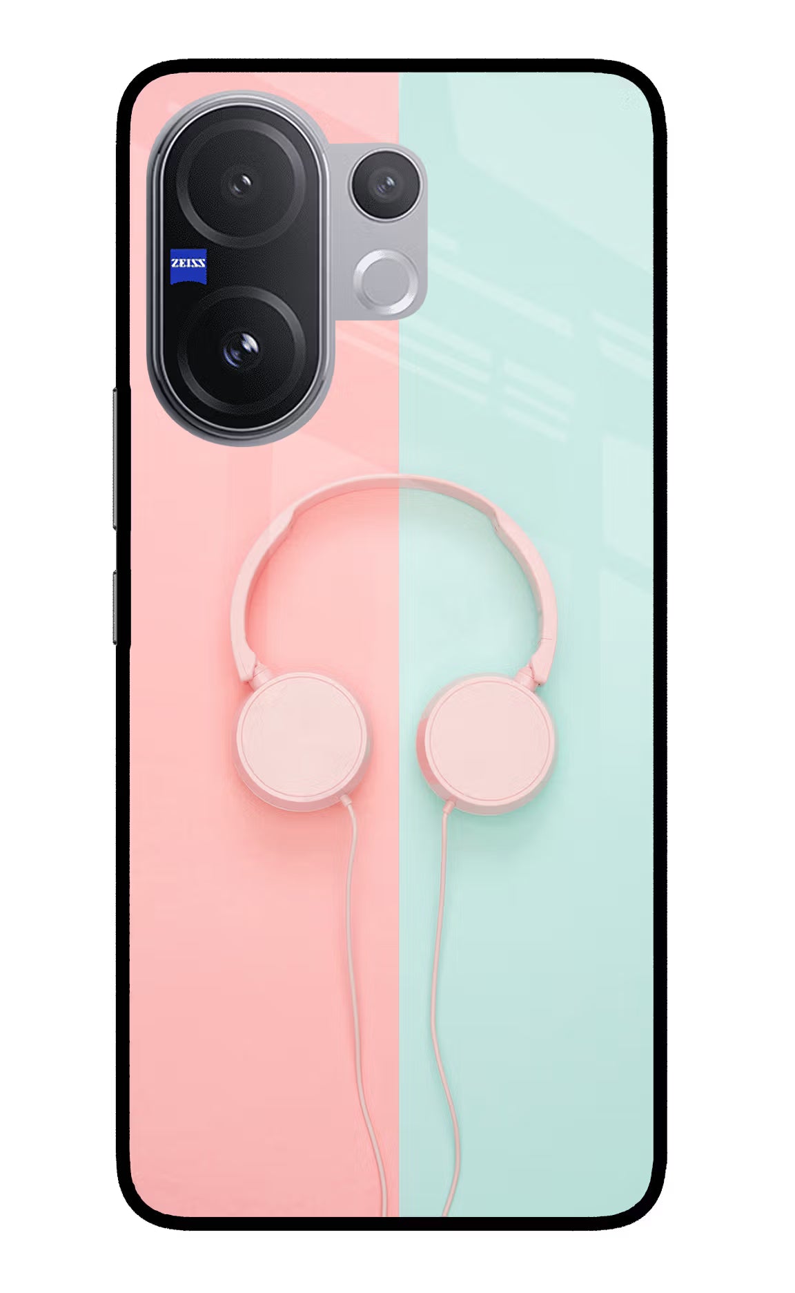 Music Lover Vivo V60 5G Glass Case Back Cover by Casekaro