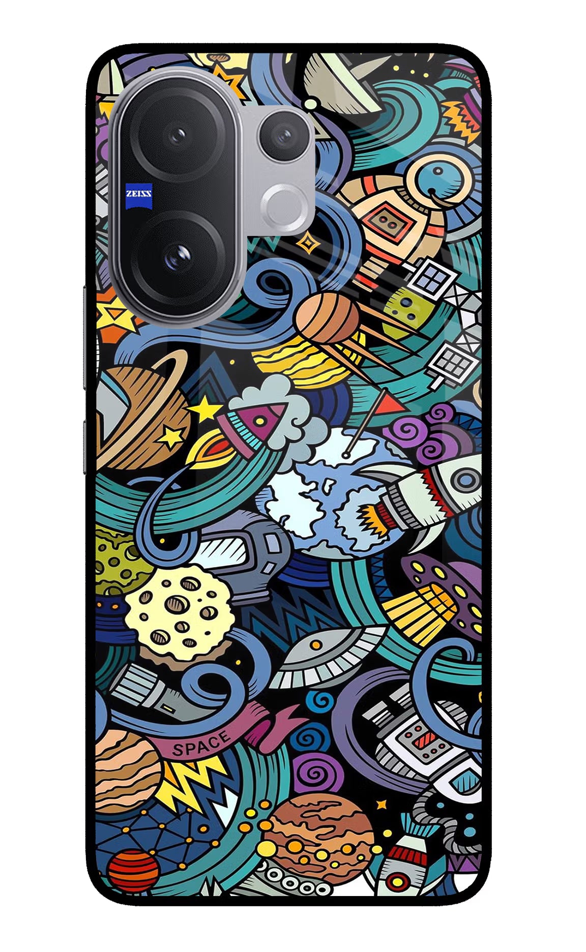 Space Abstract Vivo V60 5G Glass Case