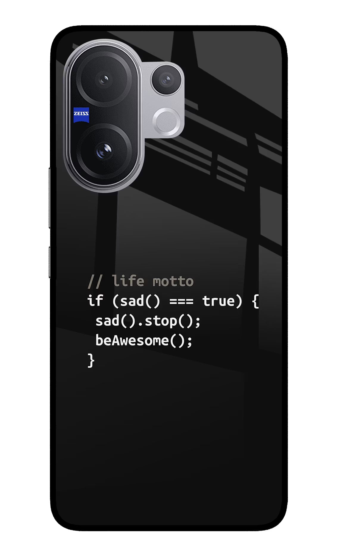 Life Motto Code Vivo V60 5G Glass Case