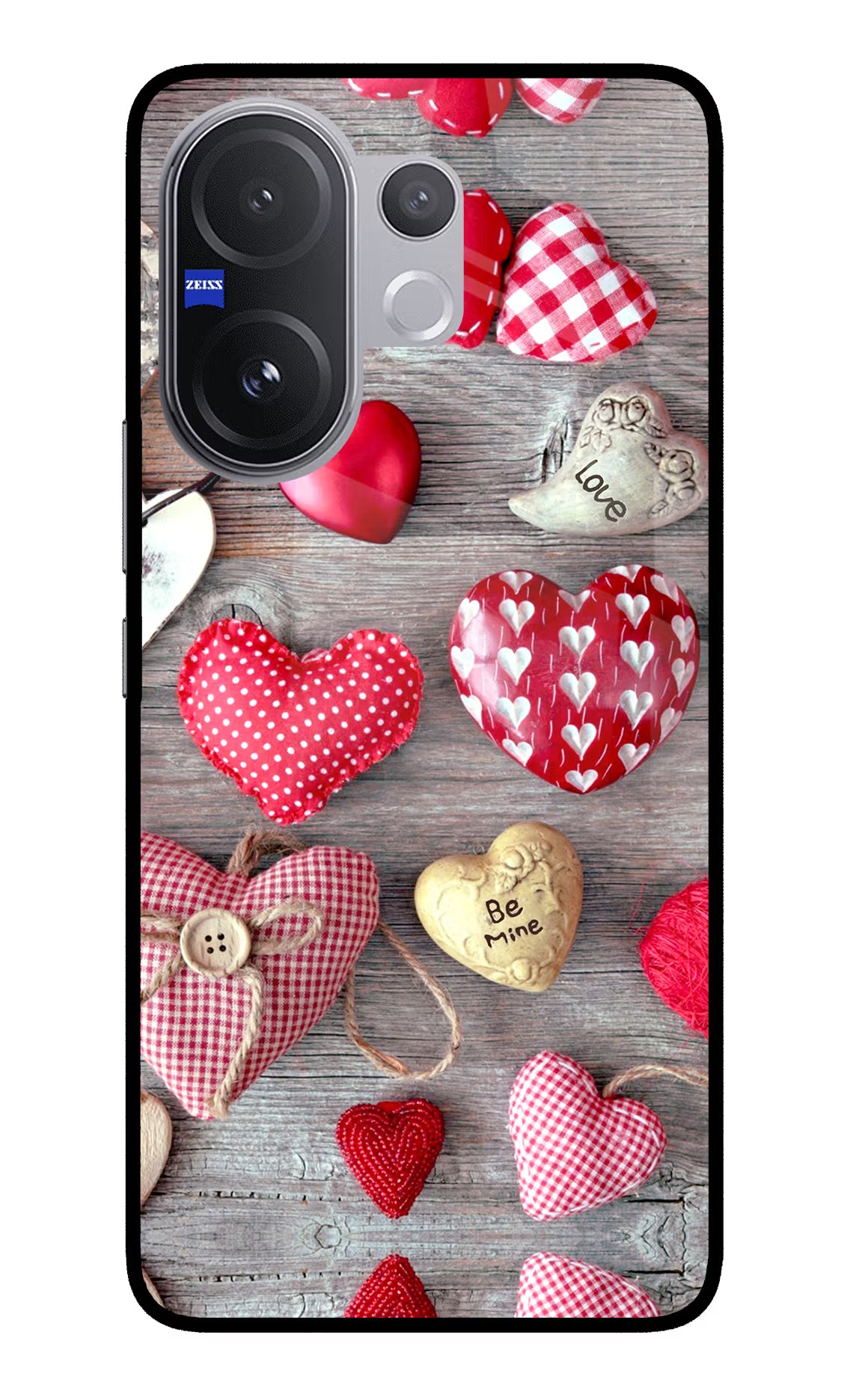 Love Wallpaper Vivo V60 5G Glass Case Back Cover by Casekaro