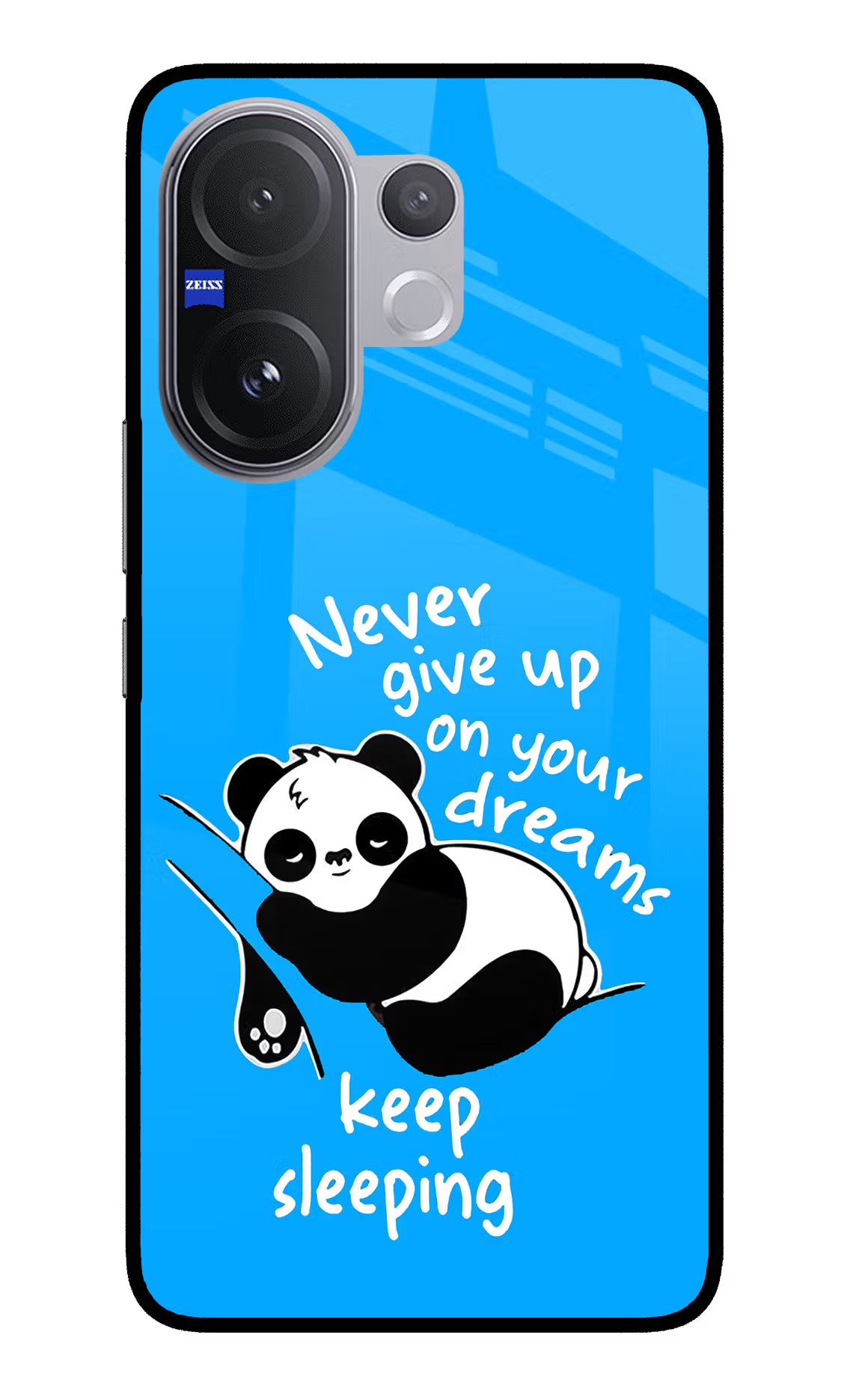 Keep Sleeping Vivo V60 5G Glass Case Back Cover by Casekaro