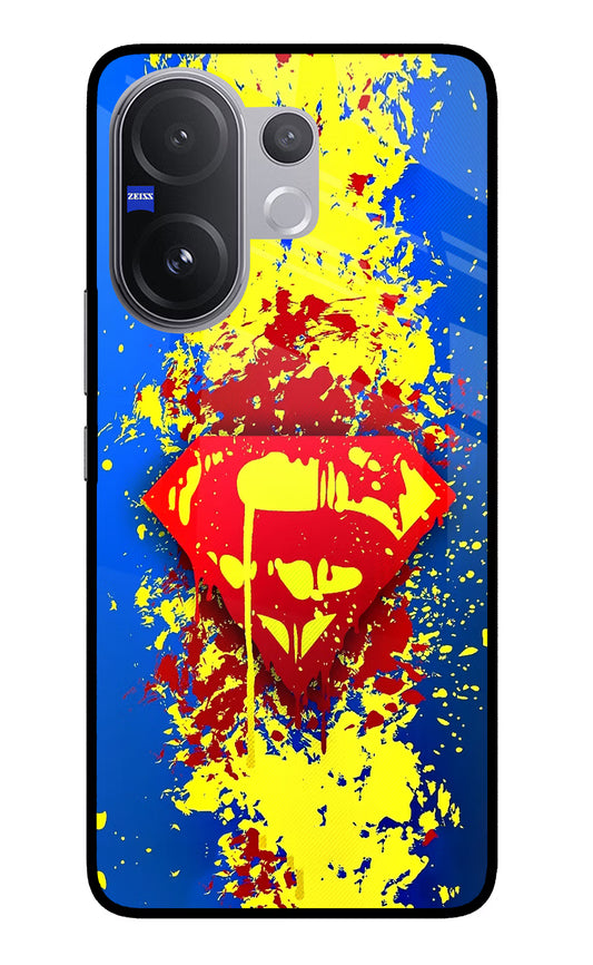 Superman logo Vivo V60 5G Glass Case