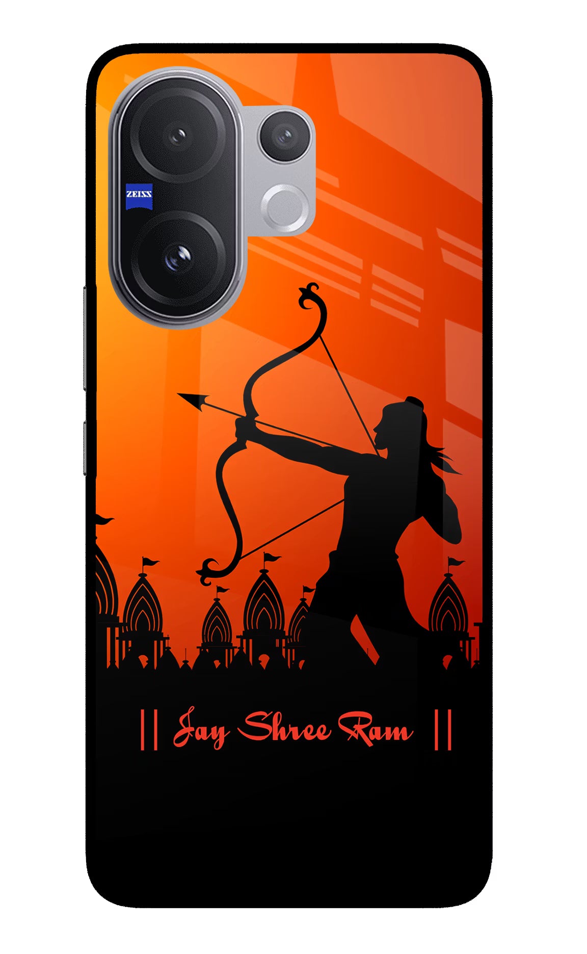 Lord Ram - 4 Vivo V60 5G Glass Case Back Cover by Casekaro