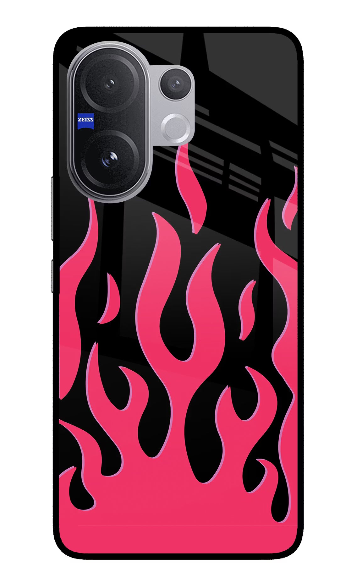 Fire Flames Vivo V60 5G Glass Case