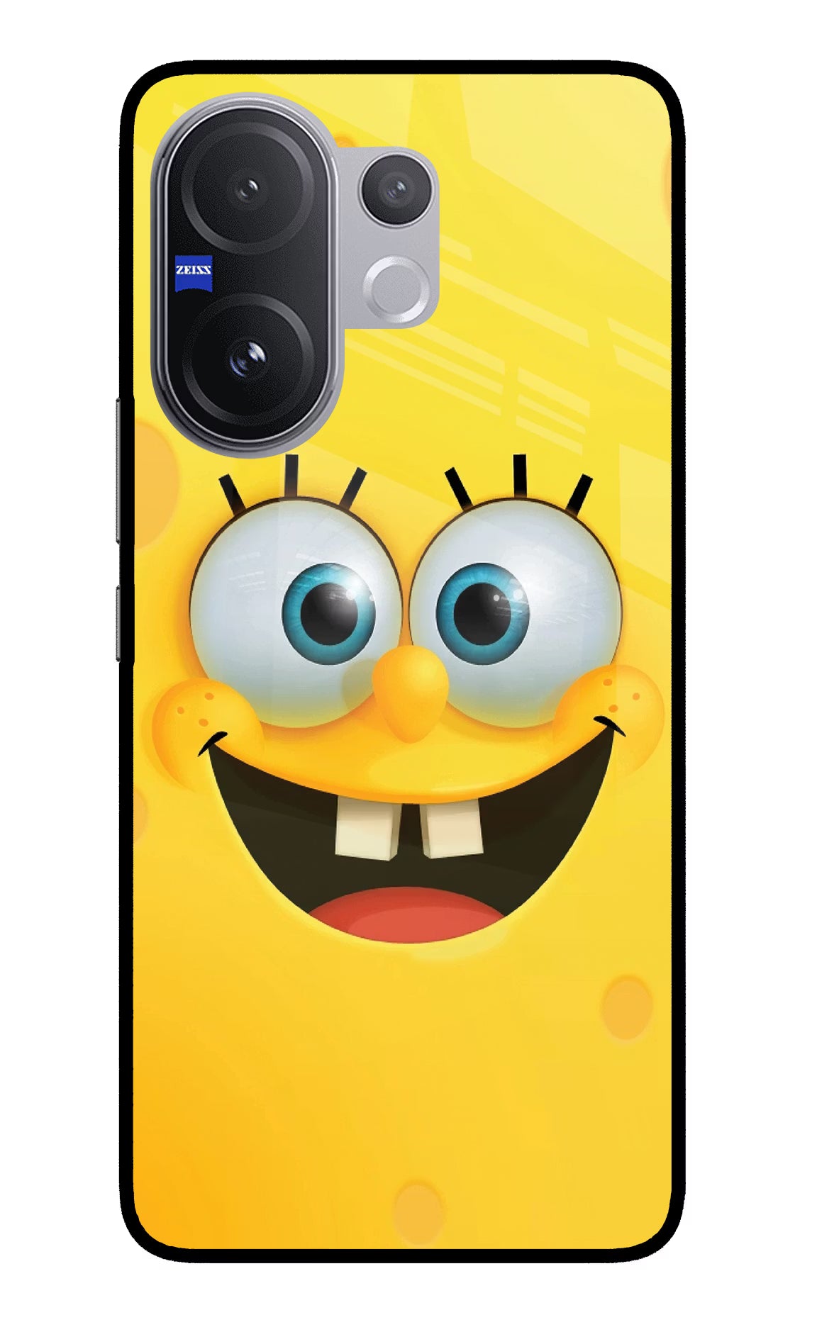 Sponge 1 Vivo V60 5G Glass Case Back Cover by Casekaro
