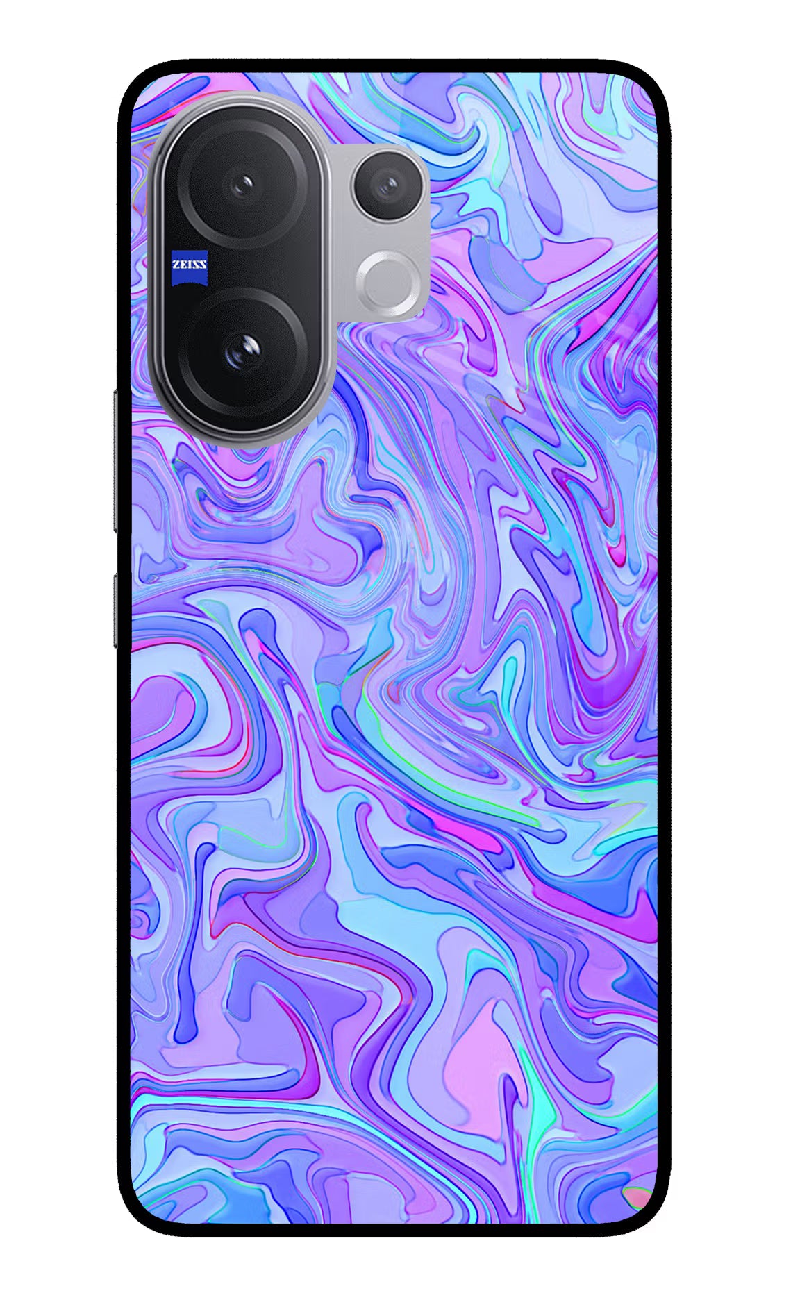 Glitter Vivo V60 5G Glass Case Back Cover by Casekaro