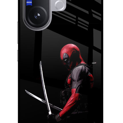 Deadpool Vivo V60 5G Glass Case Back Cover by Casekaro
