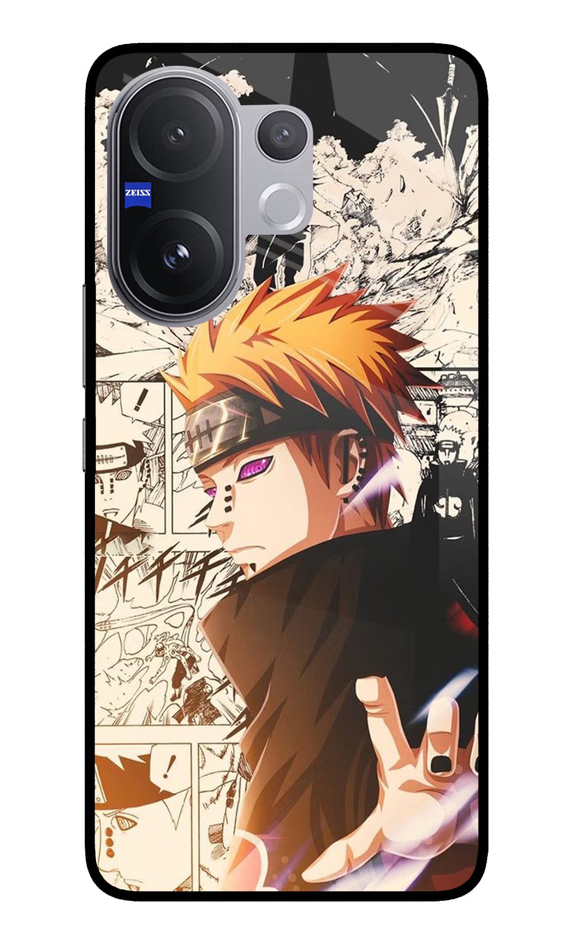 Pain Anime Vivo V60 5G Glass Case Back Cover by Casekaro