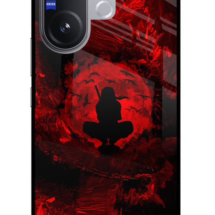 Itachi Uchiha Vivo V60 5G Glass Case Back Cover by Casekaro