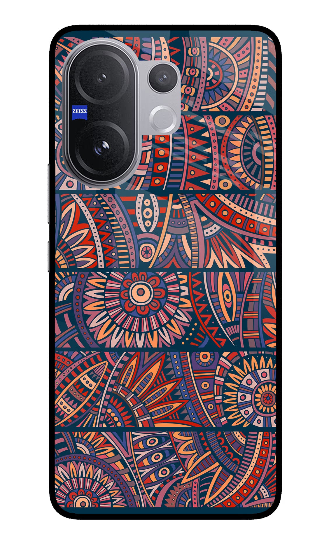 African Culture Design Vivo V60 5G Glass Case
