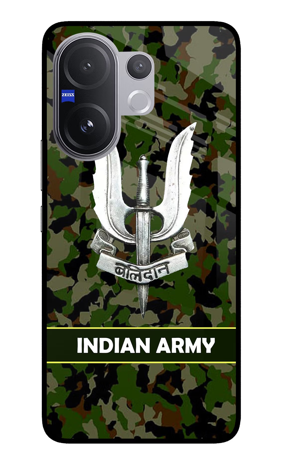 Balidan Indian Logo Vivo V60 5G Glass Case Back Cover by Casekaro