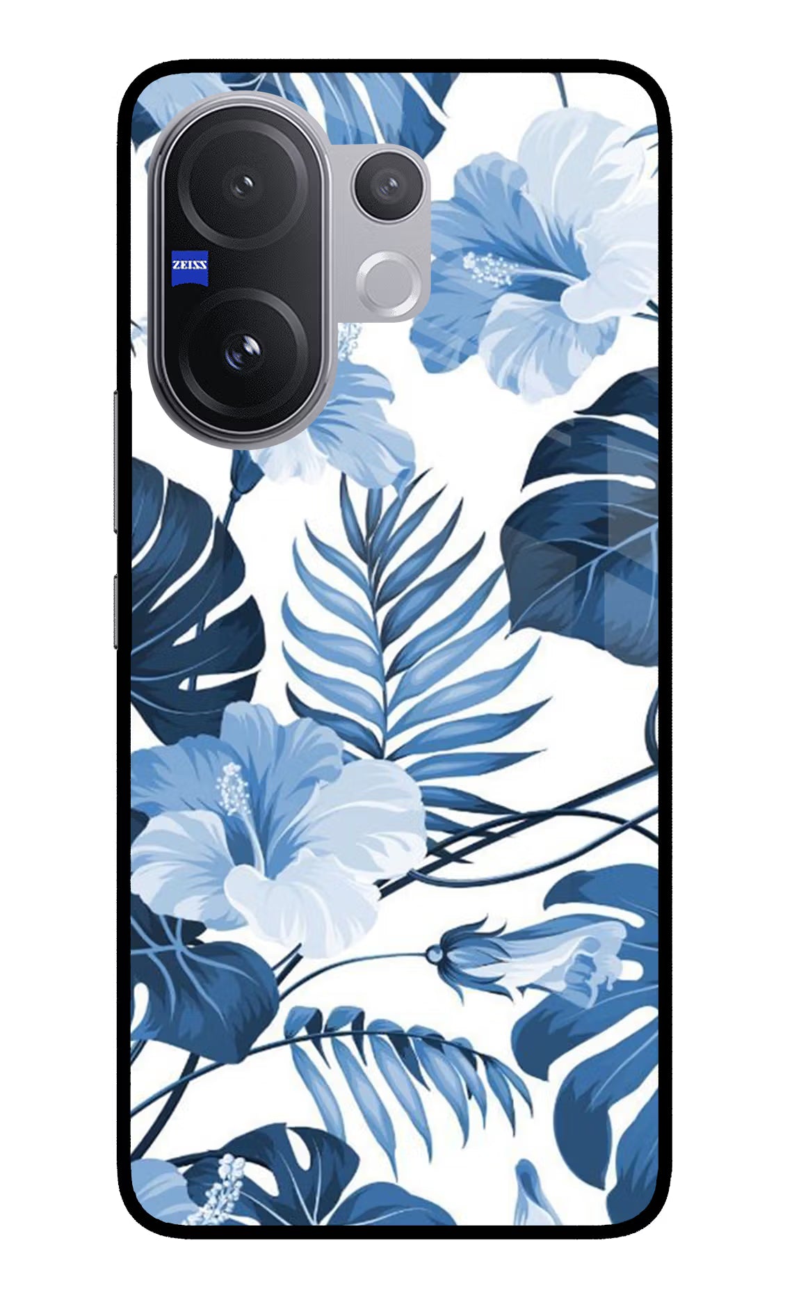 Fabric Art Vivo V60 5G Glass Case Back Cover by Casekaro