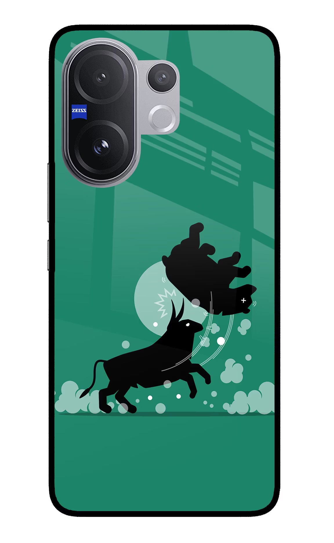 Bull Conqueror Vivo V60 5G Glass Case