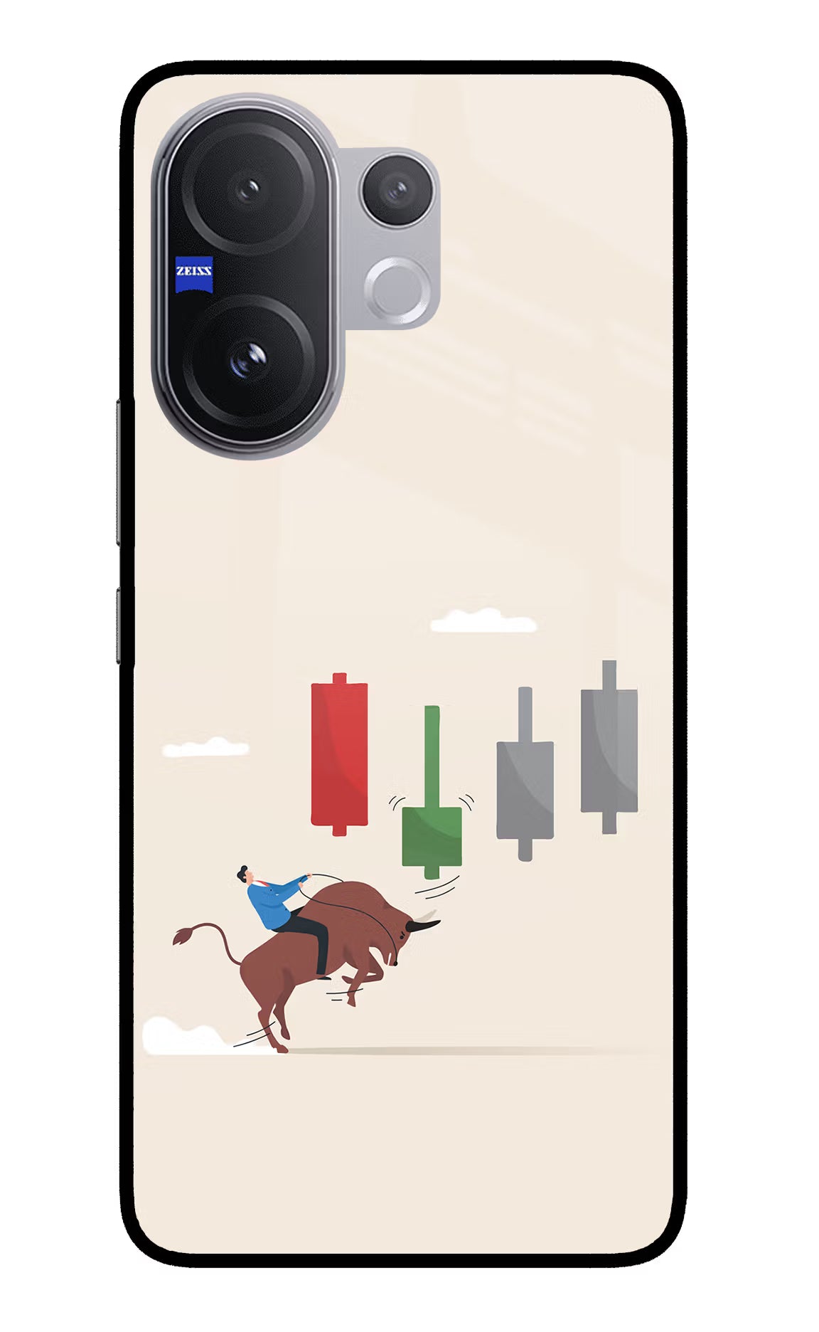 Bull Trading Momentum Vivo V60 5G Glass Case