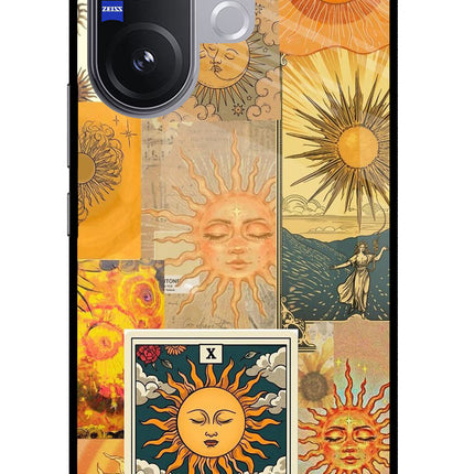 Sun Vivo V60 5G Glass Case Back Cover by Casekaro