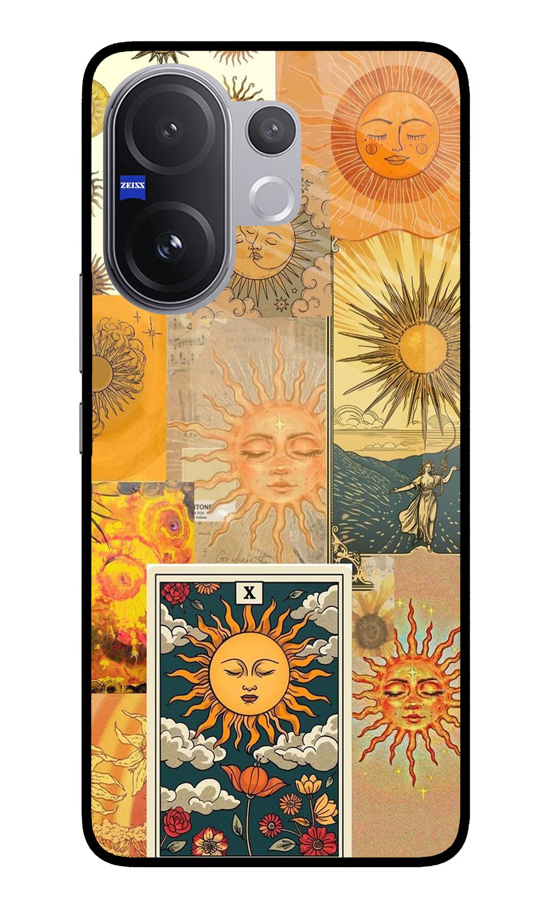 Sun Vivo V60 5G Glass Case Back Cover by Casekaro