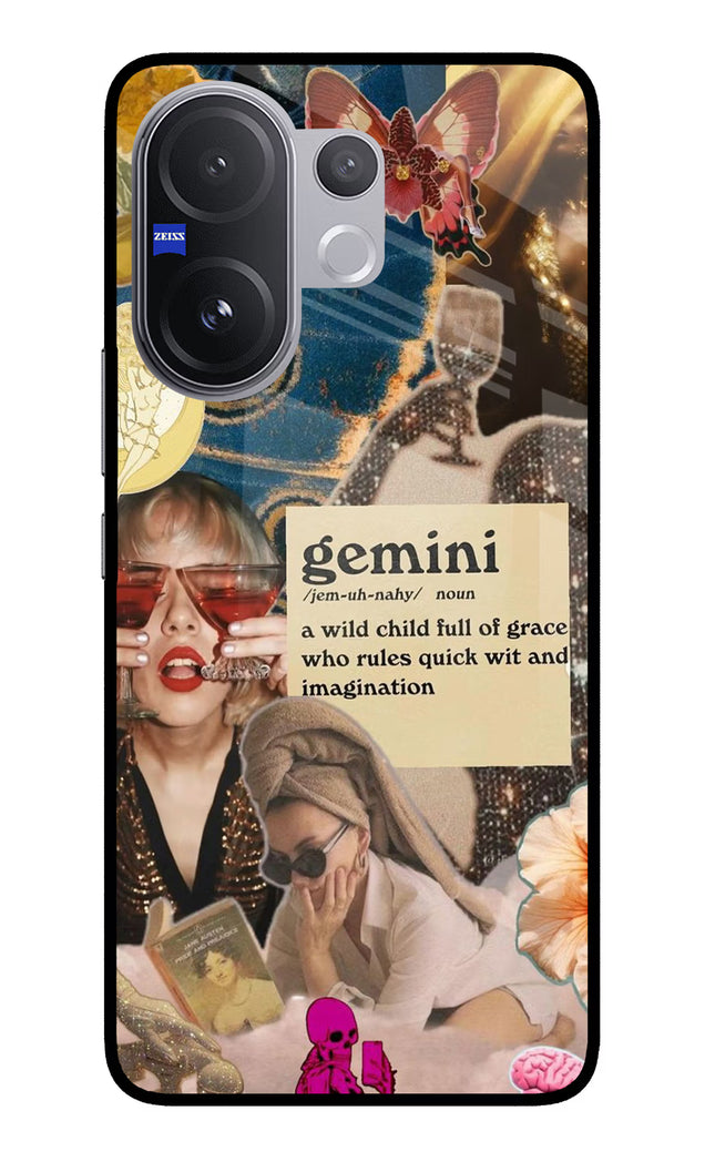 Gemini Zodiac Vivo V60 5G Glass Case