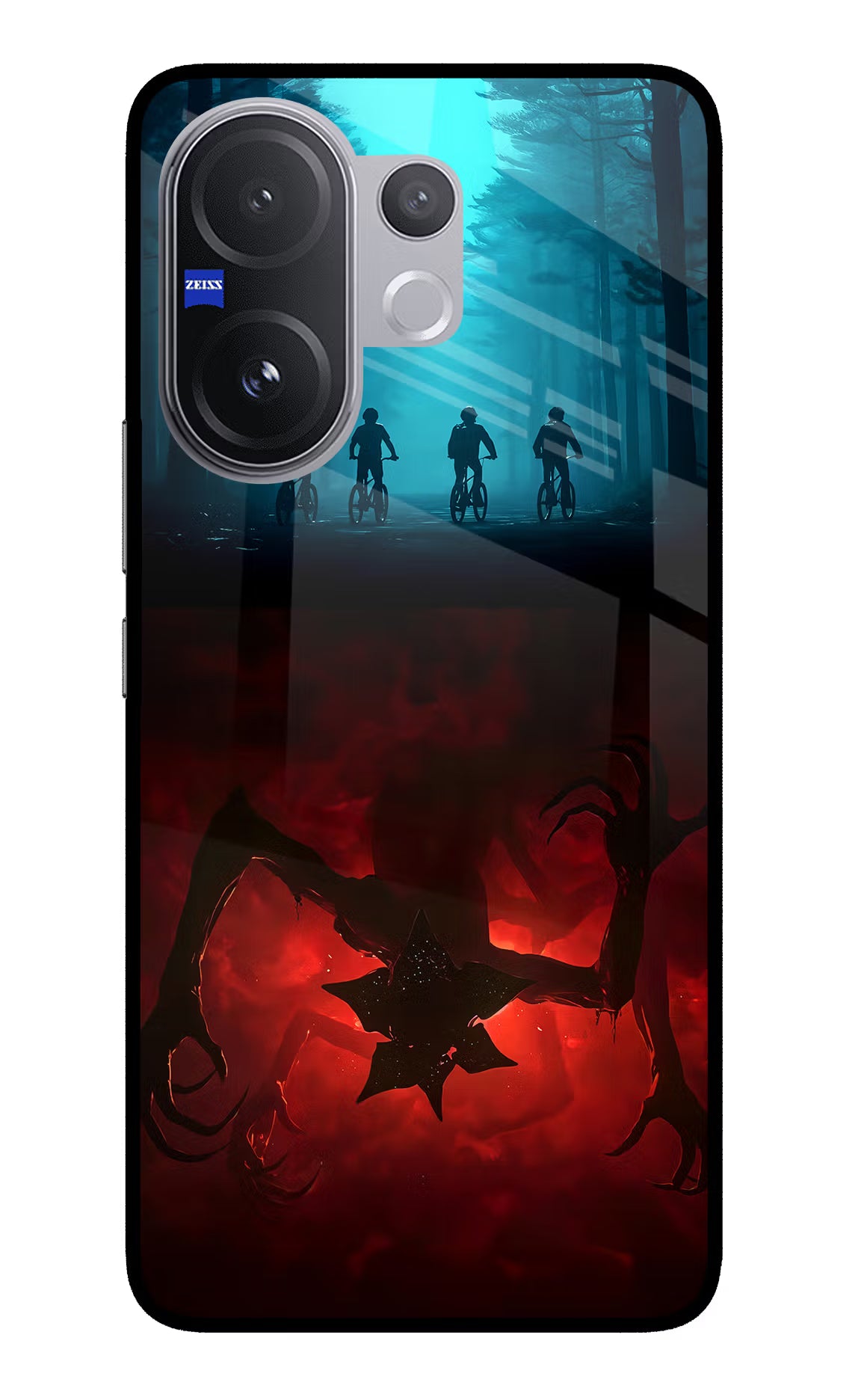 Ordinary Things Downside Up Vivo V60 5G Glass Case Back Cover by Casekaro