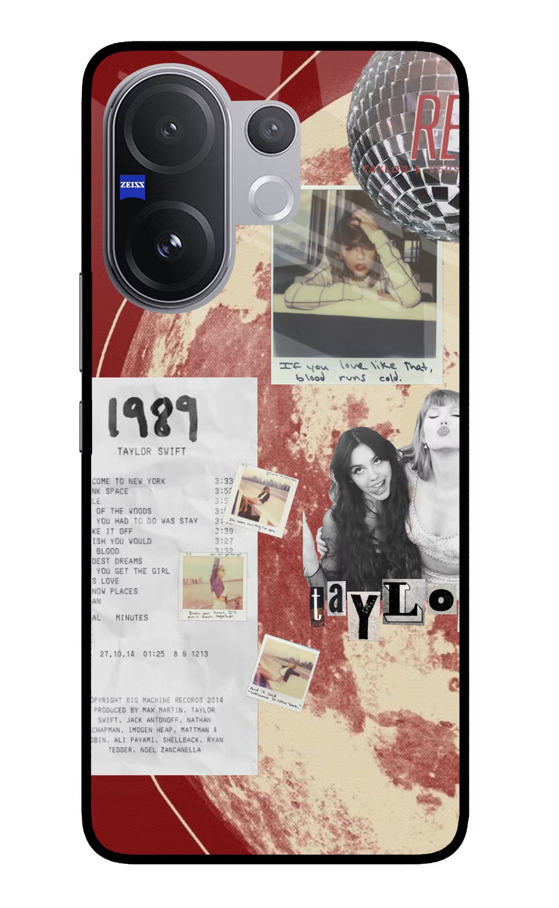 Taylor Swift Vivo V60 5G Glass Case
