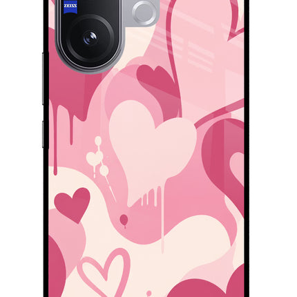 Hearty case Vivo V60 5G Glass Case Back Cover by Casekaro