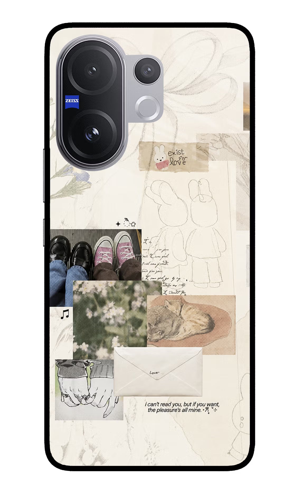 Soft Aesthetic Vivo V60 5G Glass Case