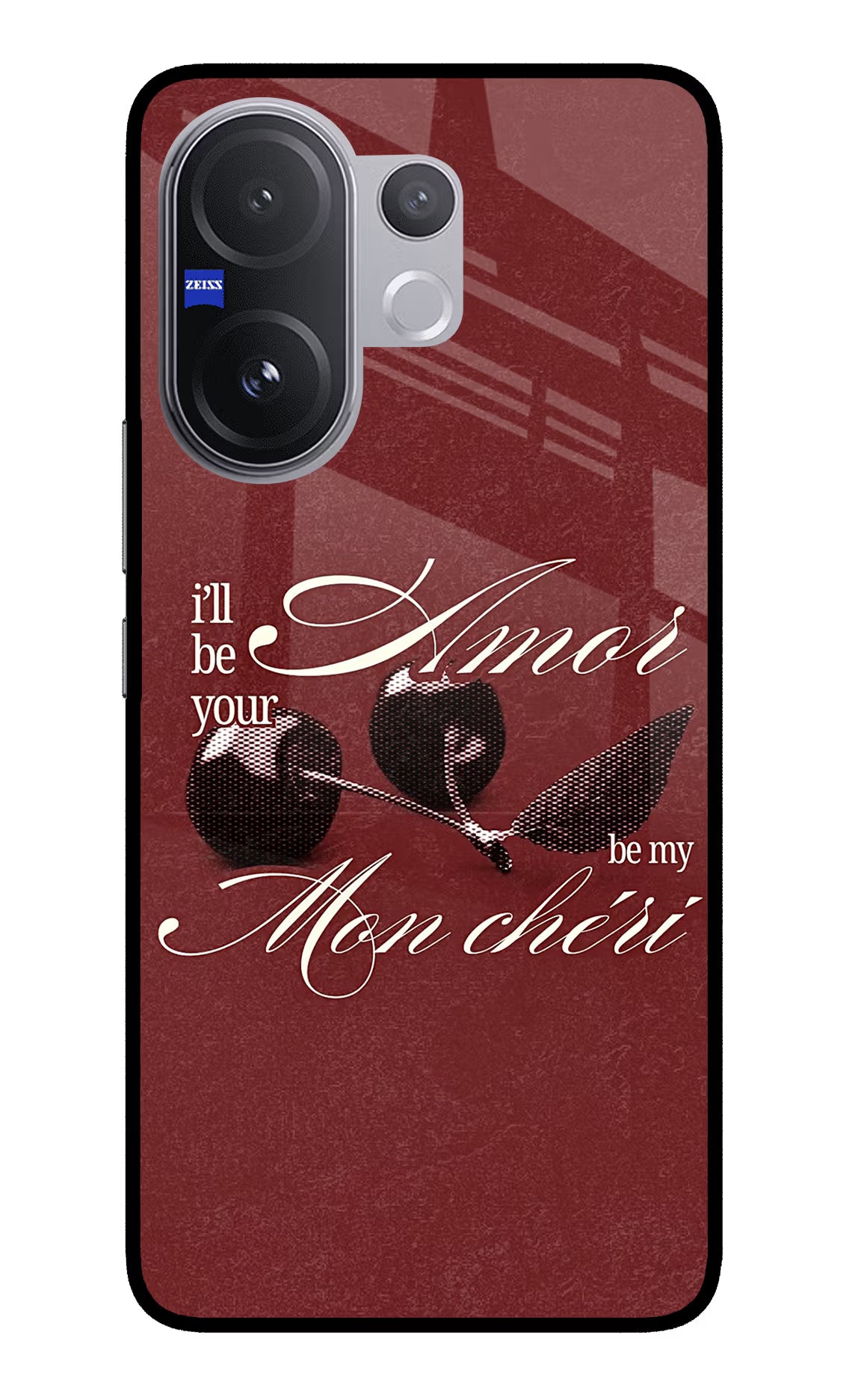 Velvet Cherry Vivo V60 5G Glass Case