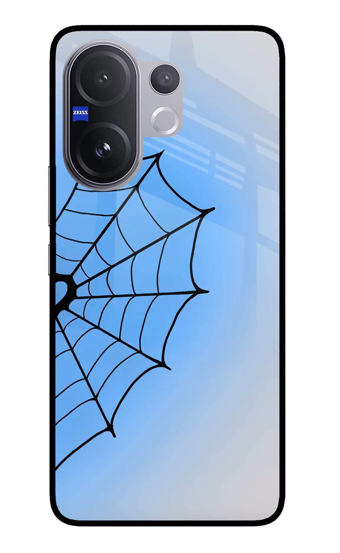 Blue Web Vivo V60 5G Glass Case