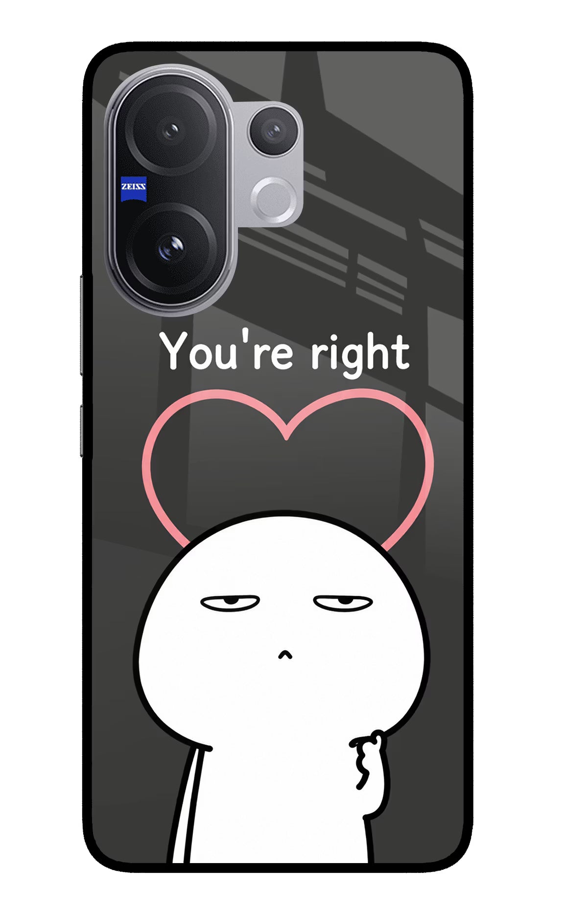 You're Right Vivo V60 5G Glass Case