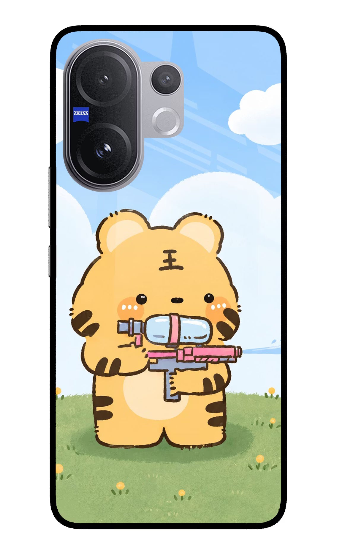 Tiger Treat Vivo V60 5G Glass Case