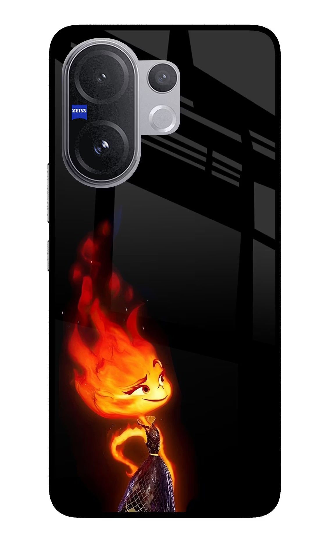 Ember Flame Vivo V60 5G Glass Case