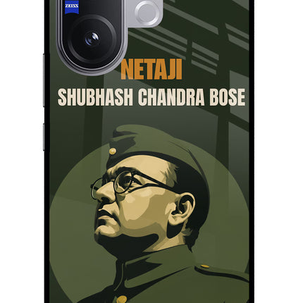 Netaji Legacy Vivo V60 5G Glass Case Back Cover by Casekaro