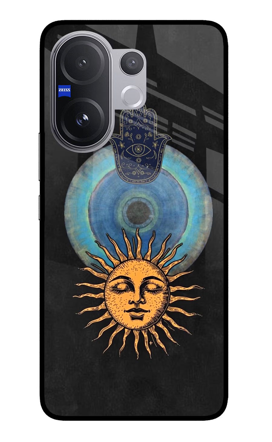 Divine Sun Vivo V60 5G Back Cover, Glass case