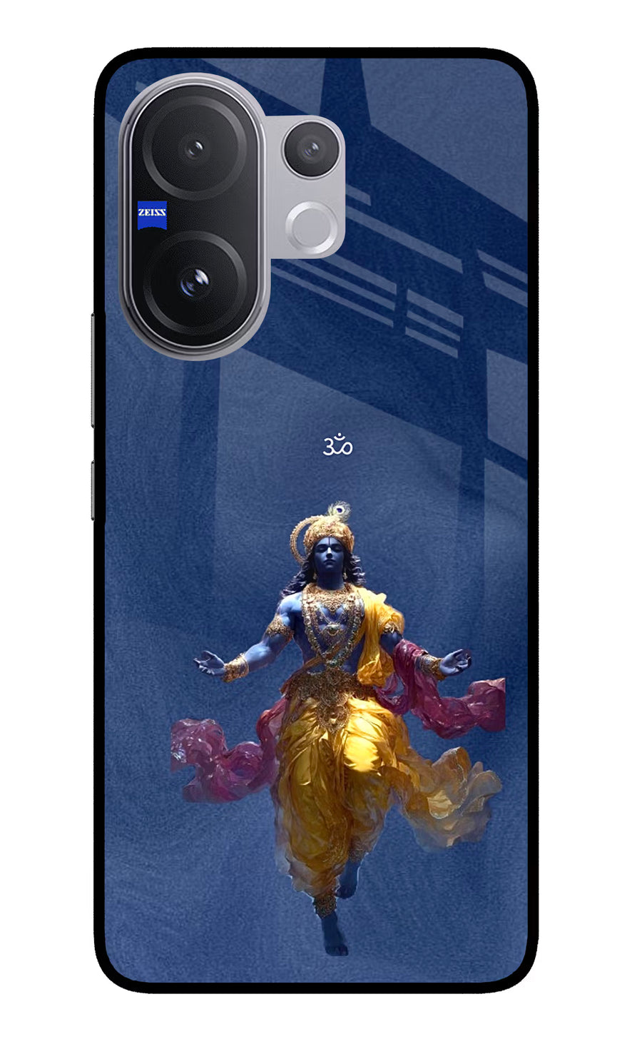 Cosmic Krishna Vivo V60 5G Back Cover, Glass case