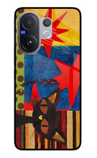 Pop Cat Vivo V60 5G Glass Case