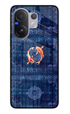 Koi Blue Vivo V60 5G Glass Case